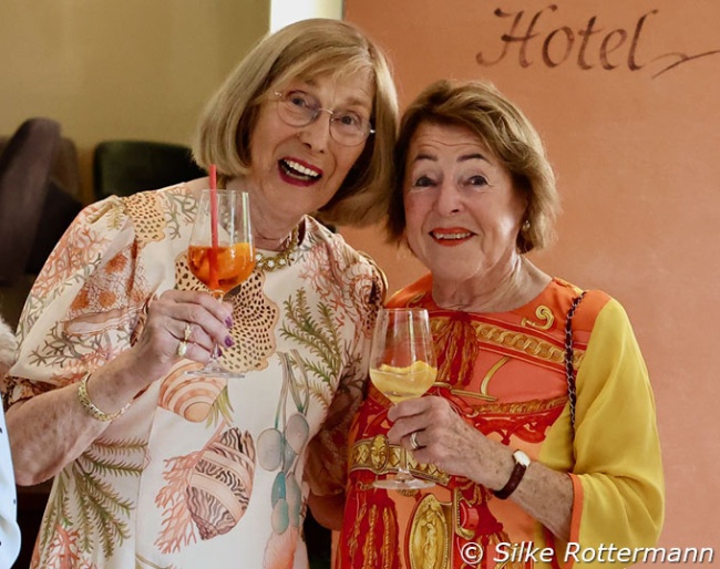 Angelika Fromming and Ruth Klimke at Fromming's 85th birthday party in Warendorf :: Photo © Silke Rottermann