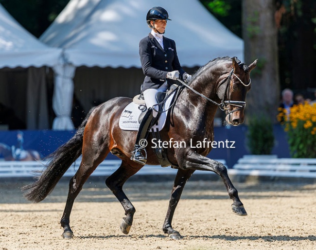 Leonie Richter and Globall at the 2025 Bundeschampionate :: Photo © Stefan Lafrentz