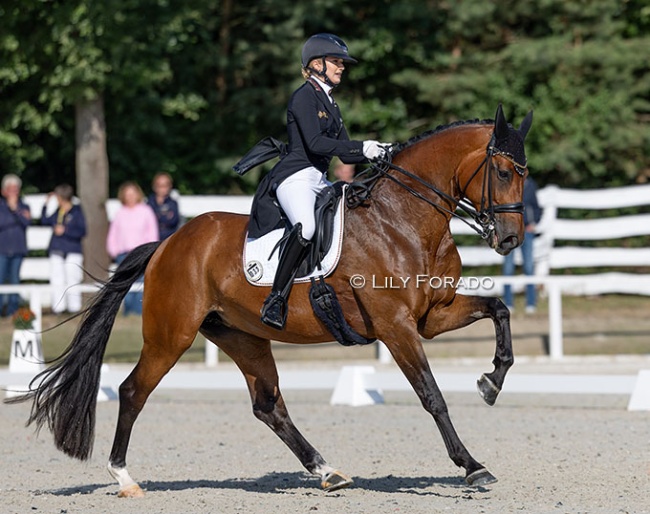 Lana-Pinou Baumgurtel and Escalla at the 2026 European Young Riders Championships :: Photo © Lily Forado