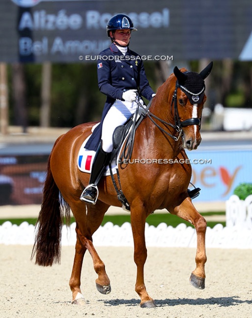 Alizee Roussel on Bel Amour at the 2026 CDIO Fontainebleau :: Photo © Astrid Appels