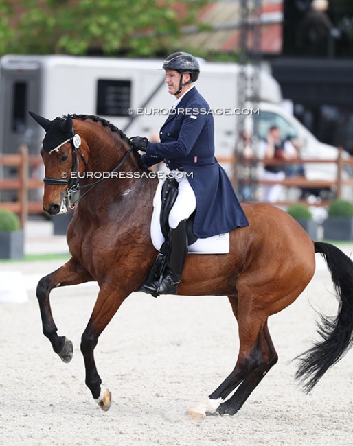 Italy based Irish rider James Connor on Vanotti at the 2026 CDIO Lier :: Photo © Astrid Appels