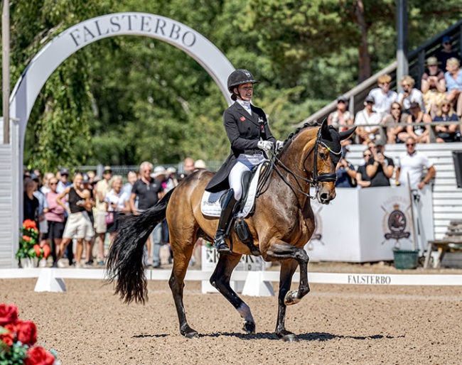 Cathrine Dufour and Mount St. John Freestyle at the 2026 CDIO Falsterbo :: Photo © Kim Lundin