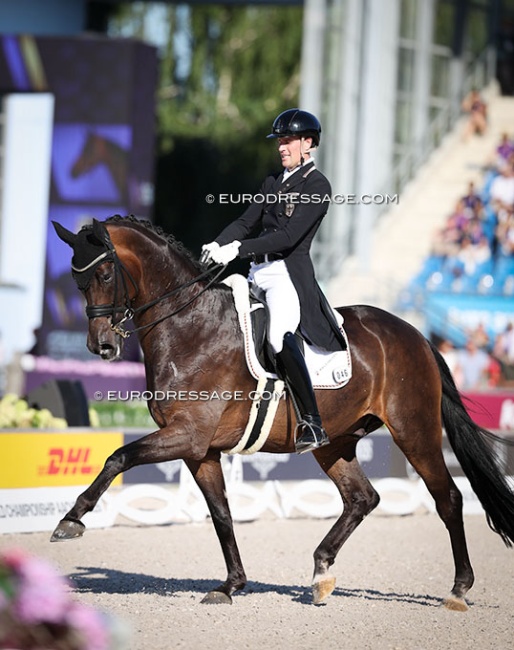 Frederic Wandres and Bluetooth OLD at the 2026 World Championships Dressage :: Photos © Astrid Appels