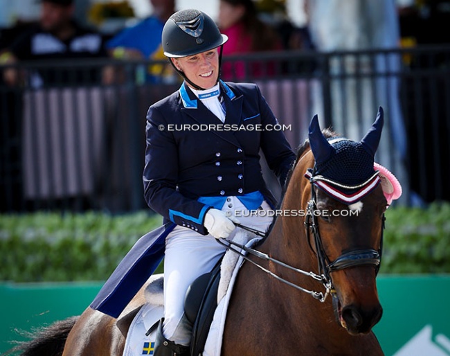 Karin Persson and Slaebaekgaards Santino at the 2025 CDI Wellington :: Photo © Astrid Appels