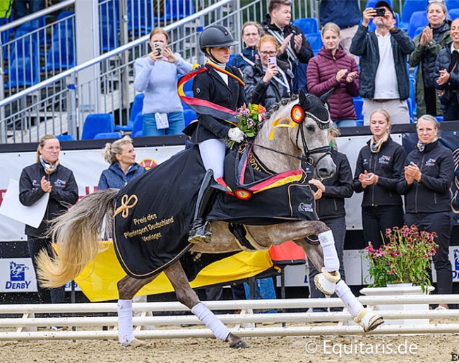 Linda Weiß on Das Blumenmädchen at the 2026 Bundeschampionate :: Photo © Equitaris
