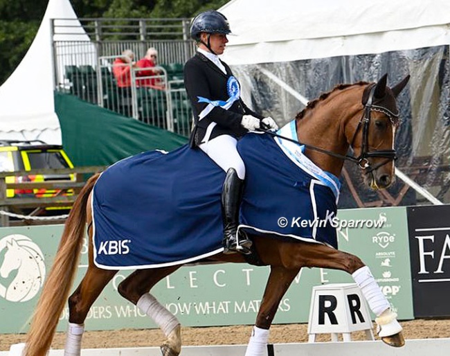 Fiona Bigwood and BPS Supreme Bella at the 2026 British Young Horse Championships :: Photos © Kevin Sparrow