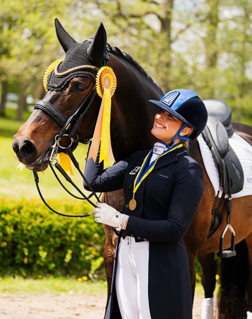 Cecilia Bergåkra and My Friend won bronze at the 2026 Swedish Grand Prix Championship :: Photo © Vendela Henriksson