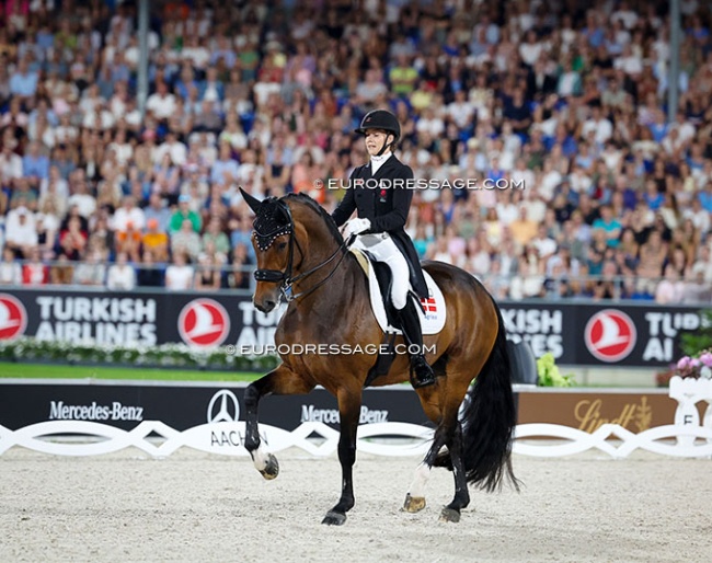 Cathrine Dufour and Mount St. John Freestyle at the 2026 World Championships :: Photo © Astrid Appels