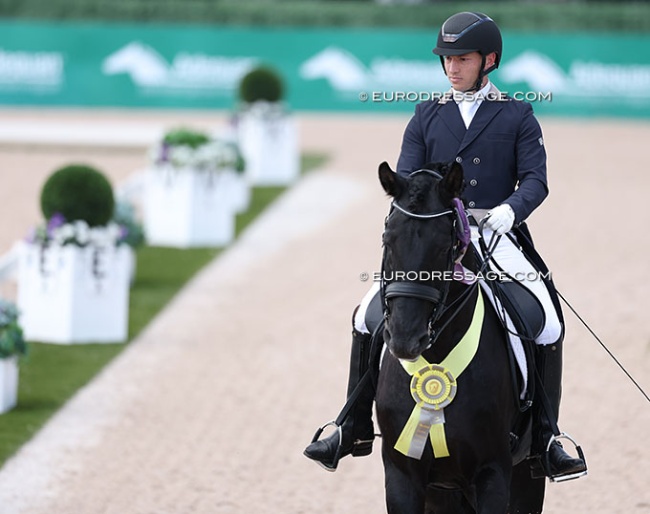 Leonardo Antonio Godoy on Marques Do Lis  at the 2026 CDI-W Wellington :: Photo © Astrid Appels