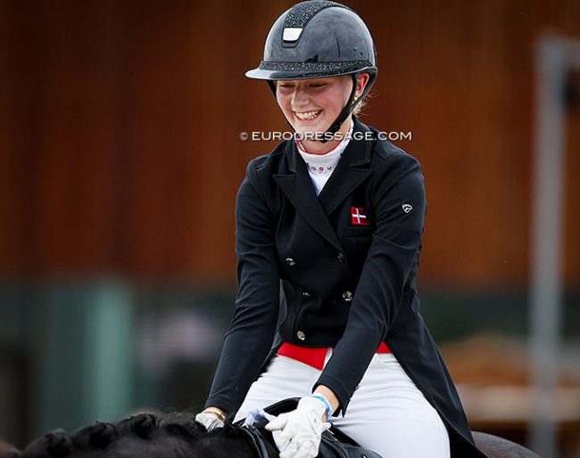 Anna Teibel Raben at the 2024 European Junior Riders Championships :: Photo © Astrid Appels