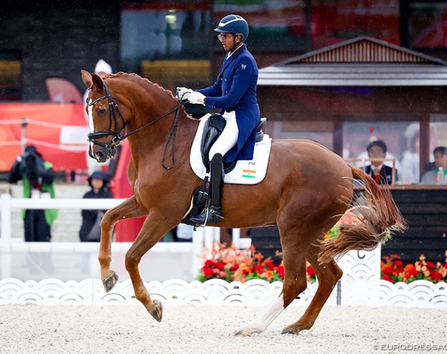 India's Hriday Chheda and Dono di Maggio at the 2026 Asian Games in Tokyo :: Photo © Astrid Appels