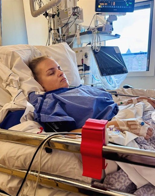 Demi Vermeulen hospitalized in Leiden :: Phoyo © private