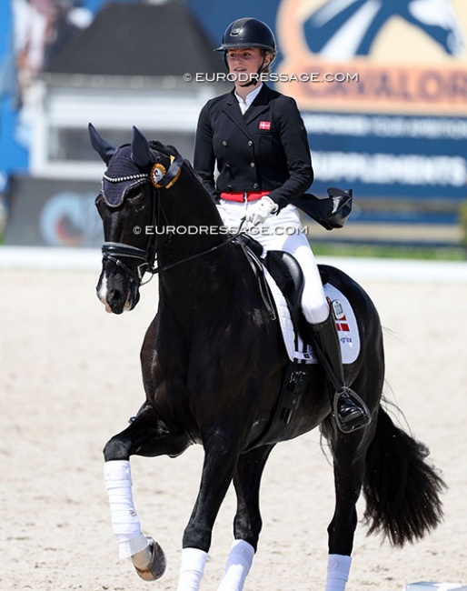 Andrea Hamann Sand on Blue Hors Victor at the 2026 CDIO Lier :: Photo © Astrid Appels