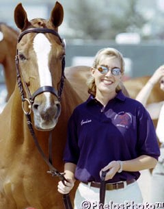 Louise Labrucherie and Picone at the 2000 North American Young Riders Championships :: Photo © Mary Phelps