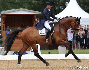 Rudolf Widmann on Briar Junior at the 2015 CDI Munich :: Photo © LL-foto