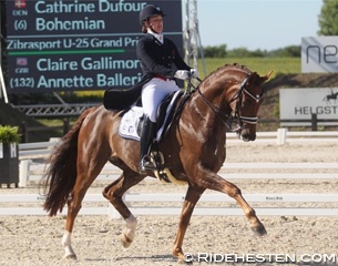 Cathrine Dufour and Bohemian at the 2017 CDI Uggerhalne :: Photo © Ridehesten